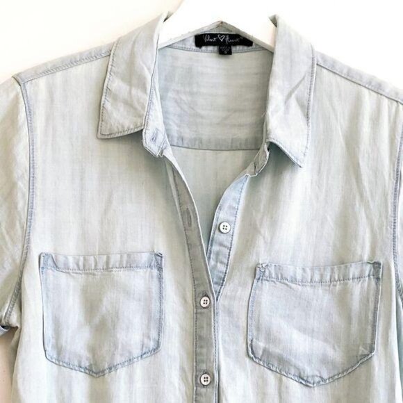 Velvet Heart Elodie Tie Waist Chambray Shirt Dress - Picture 5 of 13